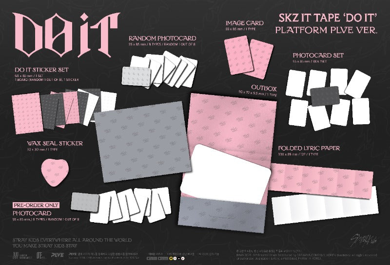 PRE ORDER Stray Kids SKZ IT TAPE [DO IT] Platform PLVE Version pob choice