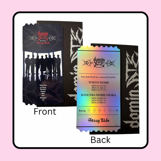 Stray Kids DominATE Dome Tour Japan Holographic Ticket