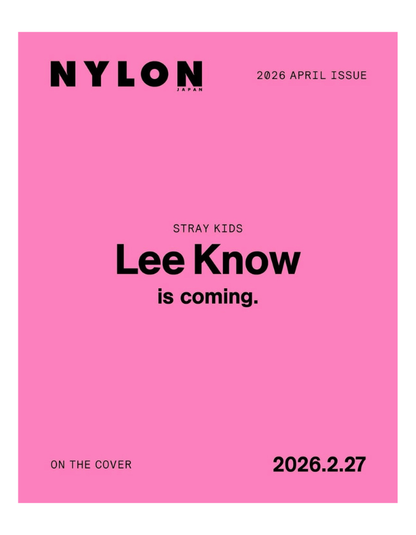 PRE ORDER Lee Know Stray Kids Nylon Japan Magazine