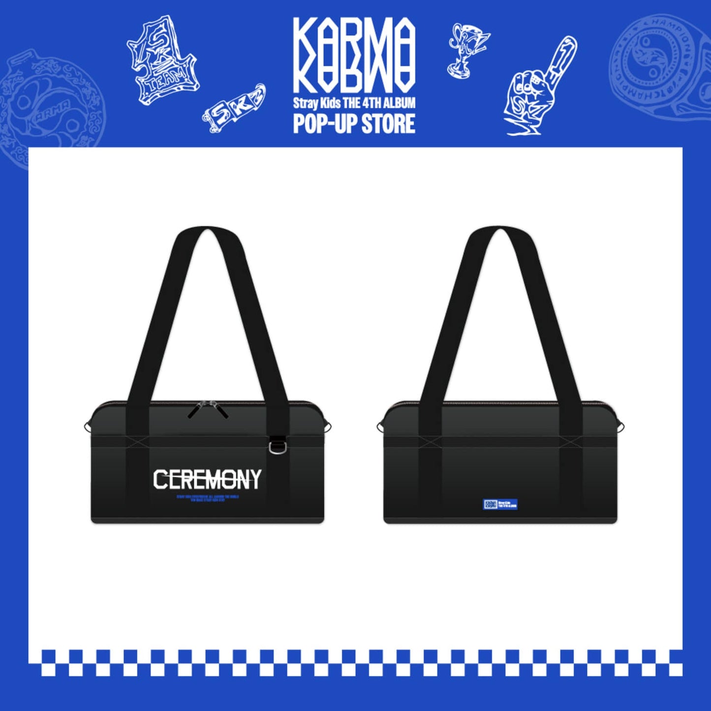 PRE ORDER Duffel Bag Stray Kids KARMA POP UP
