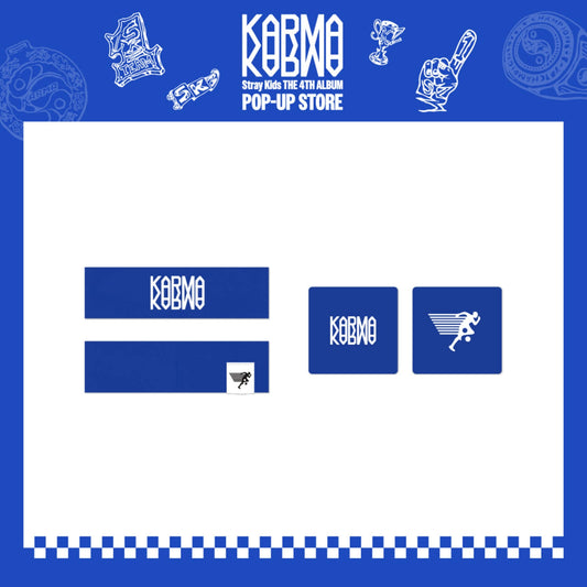 PRE ORDER Head Band & Sweat Band Set Stray Kids KARMA POP UP