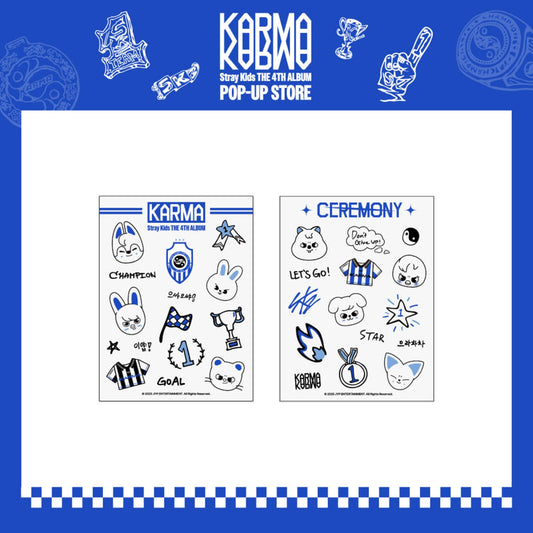 PRE ORDER Tattoo Sticker Stray Kids KARMA POP UP