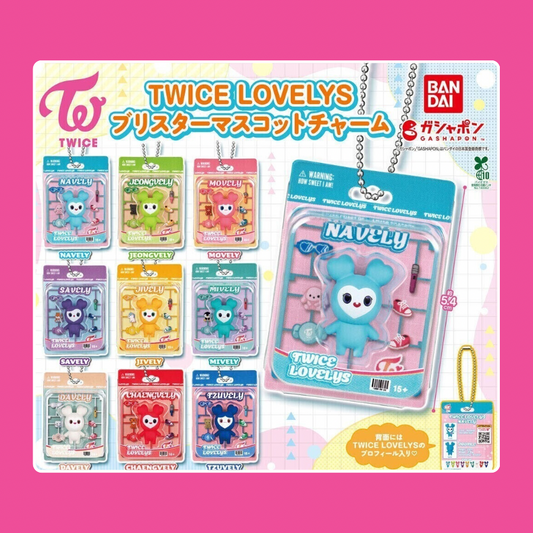 TWICE Lovelys Bandai Blister Mascot Charm Keychain (Back order)