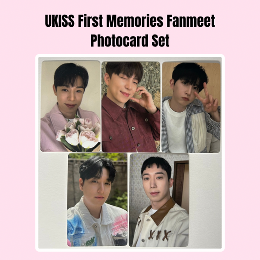 UKISS First Memories Fanmeet Photocard Set