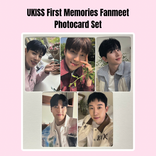 UKISS First Memories Fanmeet Photocard Set