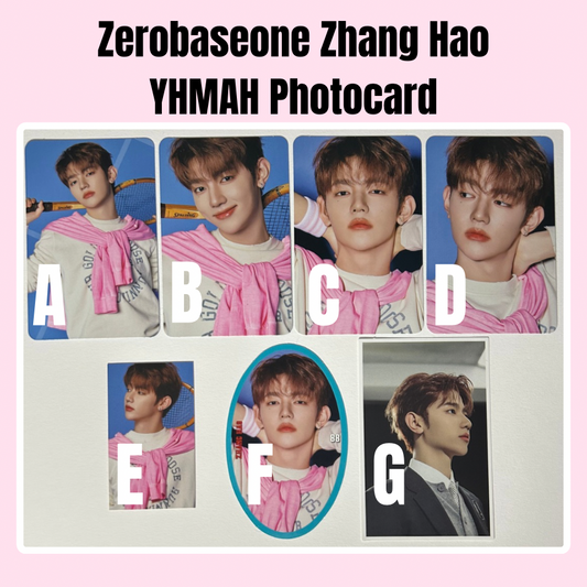 Zhang Hao Zerobaseone YHMAH Photocard Version Choice