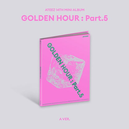 PRE ORDER Ateez GOLDEN HOUR : Part 5 Album KQ Shop Pob Option