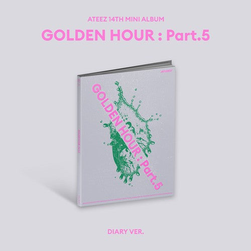 PRE ORDER Ateez GOLDEN HOUR : Part 5 Album KQ Shop Pob Option