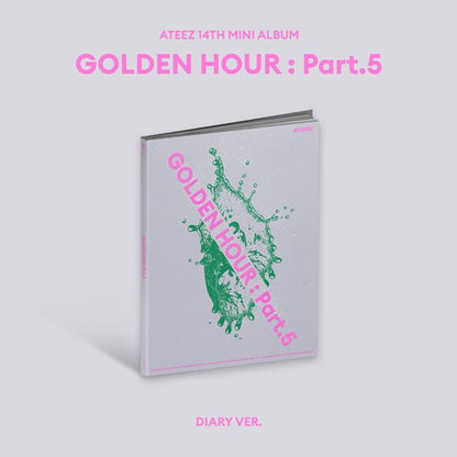 PRE ORDER Ateez GOLDEN HOUR : Part 5 Album KQ Shop Pob Option