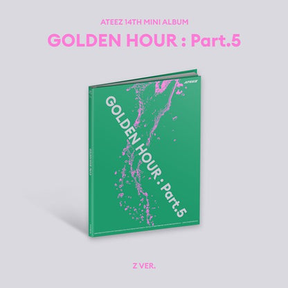 PRE ORDER Ateez GOLDEN HOUR : Part 5 Album KQ Shop Pob Option