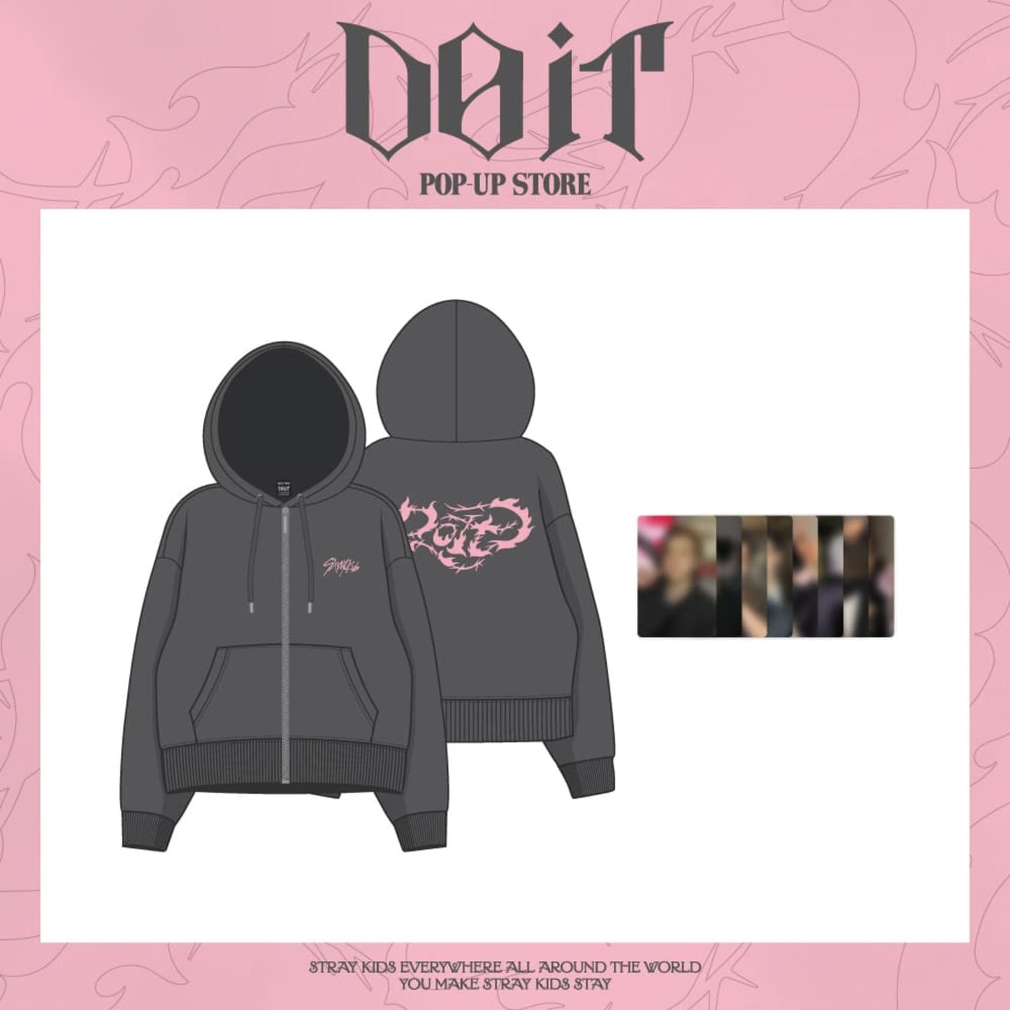PRE ORDER Stray Kids DO IT Pop Up MD Zip-Up Hoodie
