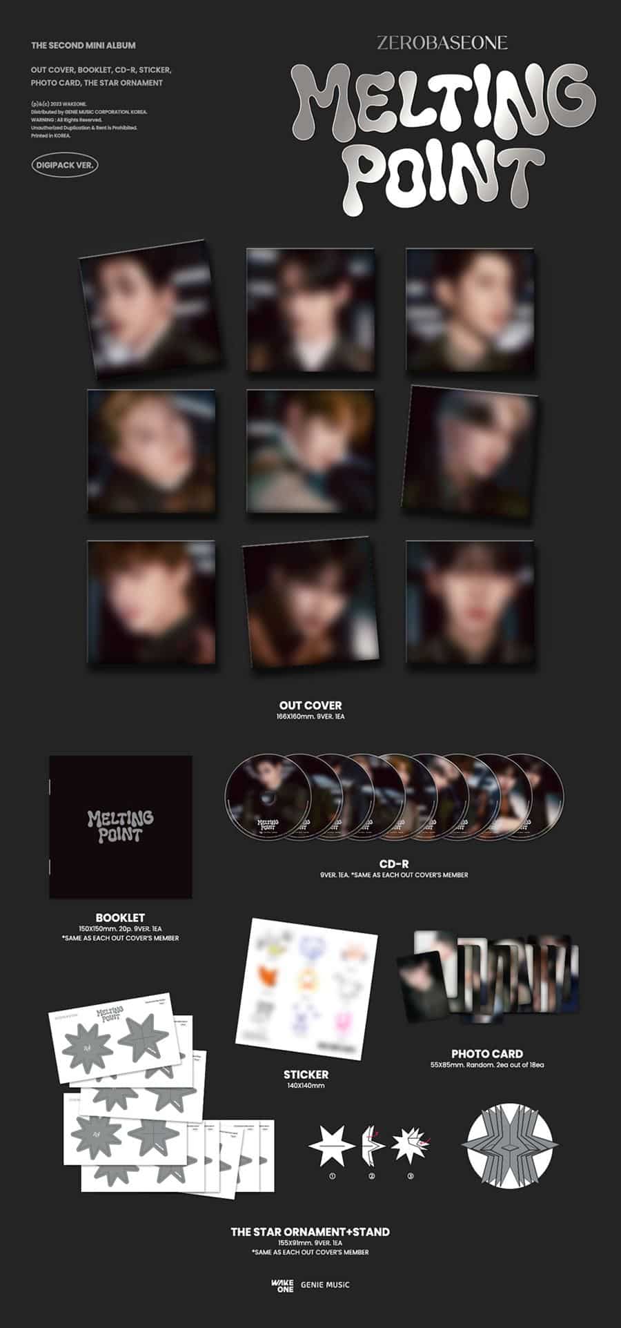 Hanbin Zerobaseone Melting Point Digipack